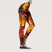 Phoenix mythologische unsterbliche Kreatur Leggings (Rechts)