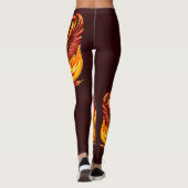 Phoenix mythologische unsterbliche Kreatur Leggings (Rückseite)