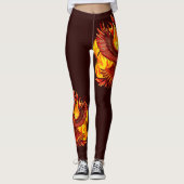 Phoenix mythologische unsterbliche Kreatur Leggings (Vorderseite)