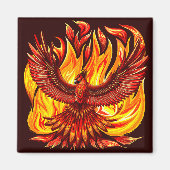 Phoenix mythologische unsterbliche Kreatur Magnet (Vorne)