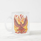 Phoenix mythologische unsterbliche Kreatur Mattglastasse (Links)