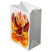 Phoenix mythologische unsterbliche Kreatur Mittlere Geschenktüte (Vorderseite Schrägansicht)