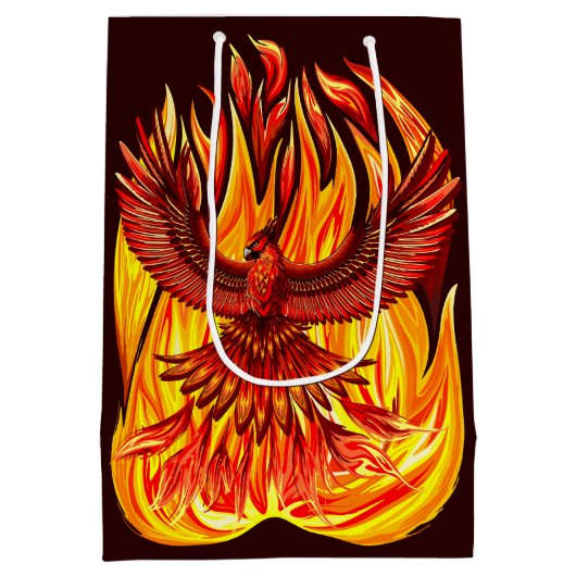 Phoenix mythologische unsterbliche Kreatur Mittlere Geschenktüte (Rückseite)