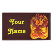 Phoenix mythologische unsterbliche Kreatur Namenschild (Vorderseite)