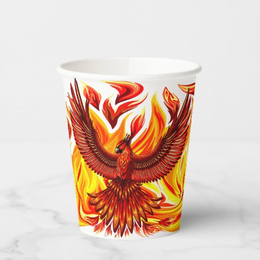 Phoenix mythologische unsterbliche Kreatur Pappbecher (Links)