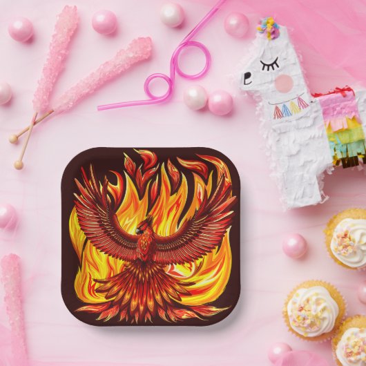 Phoenix mythologische unsterbliche Kreatur Pappteller (Party)