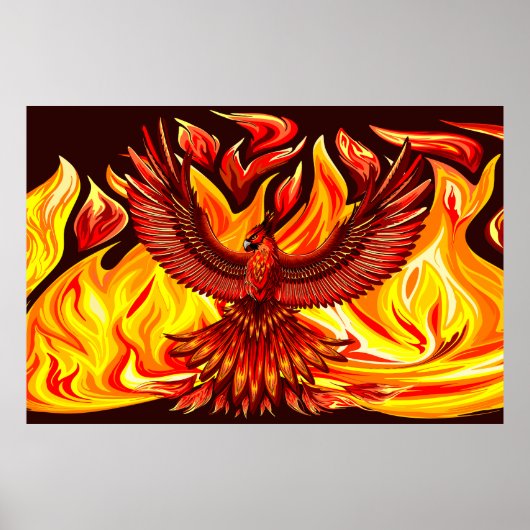 Phoenix mythologische unsterbliche Kreatur Poster (Vorne)