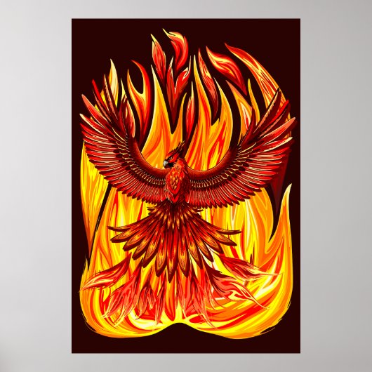 Phoenix mythologische unsterbliche Kreatur Poster (Vorne)