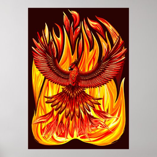 Phoenix mythologische unsterbliche Kreatur Poster (Vorne)