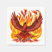 Phoenix mythologische unsterbliche Kreatur Serviette (Vorderseite)