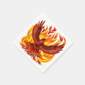 Phoenix mythologische unsterbliche Kreatur Serviette (Ecke)