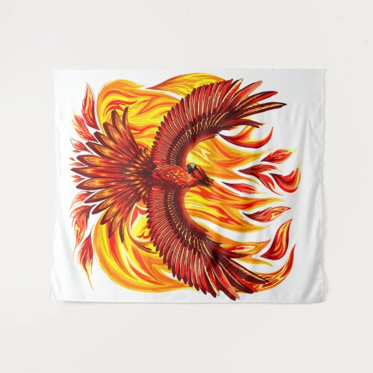 Phoenix mythologische unsterbliche Kreatur Wandteppich (Vorderseite (Horizontal))