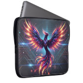 "Phoenix Neon Laptop Sleeve - Futuristic 15" (Vorne Rechts)