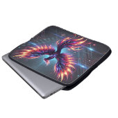 "Phoenix Neon Laptop Sleeve - Futuristic 15" (Vorne Knopf)