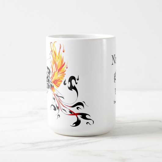 Phoenix - Never give up! Kaffeetasse (Mittel)