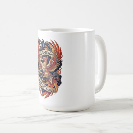 Phoenix New Year T-Shirt, Premium Mythology Kaffeetasse (VorderseiteRechts)