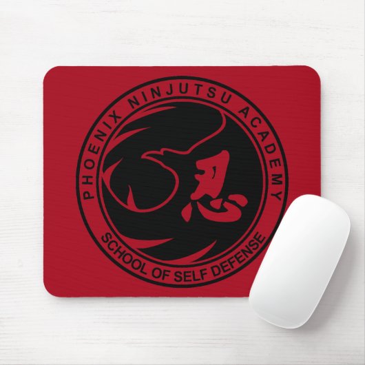 Phoenix Ninjutsu Academy School of Self Defense Mousepad (Mit Mouse)
