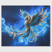 Phoenix of the Sapphire Dawn  Geschenkpapier (Flach)