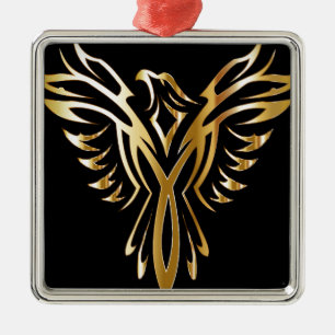 Phoenix Ornament Aus Metall