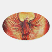 Phoenix Ovaler Aufkleber (Vorderseite)