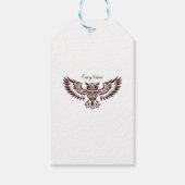 Phoenix Owl – Fiery Vision Geschenkanhänger (Rückseite)