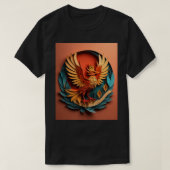 Phoenix Paper Art Design T - Shirt (Design vorne)