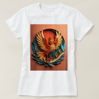 Phoenix Paper Art Design T - Shirt
