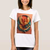 Phoenix Paper Art Design T - Shirt (Vorderseite)