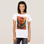 Phoenix Paper Art Design T - Shirt (Vorne ganz)