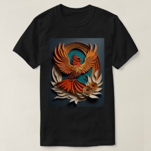 Phoenix Paper Art Design T - Shirt