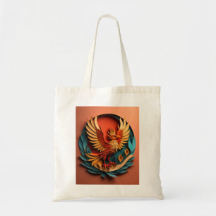 Phoenix Paper Art Design T - Shirt Tragetasche
