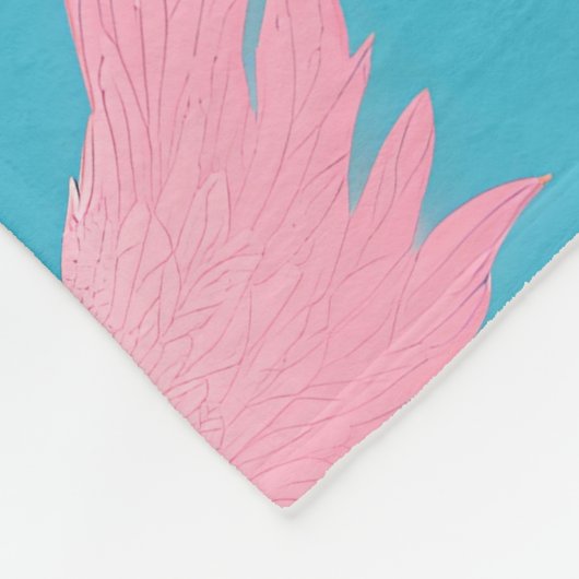 Phoenix Pastel Personalisiertes Muster Fleecedecke (Ecke)