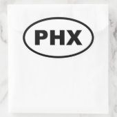 Phoenix PHX Ovaler Aufkleber (Tasche)