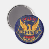 Phoenix Police Magnet Button (Vorderseite/Rückseite)