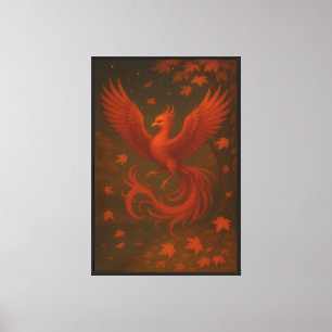 Phoenix – Porträt eines mythischen Vogels in der K Leinwanddruck