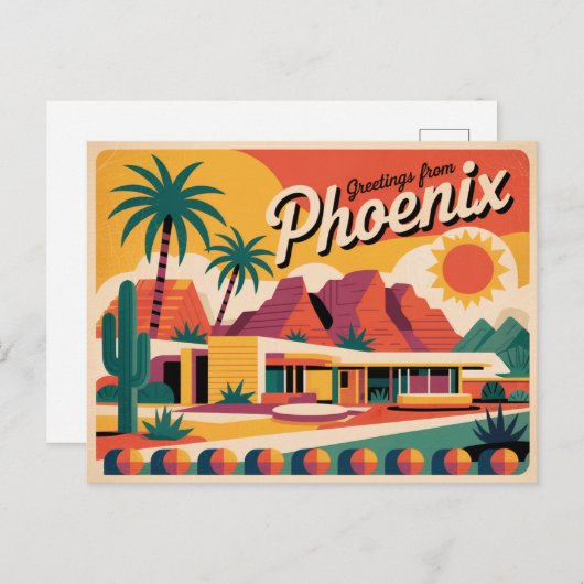 Phoenix Postkarte (Vorne/Hinten)
