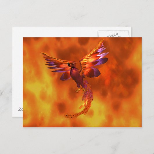Phoenix Postkarte (Vorne/Hinten)
