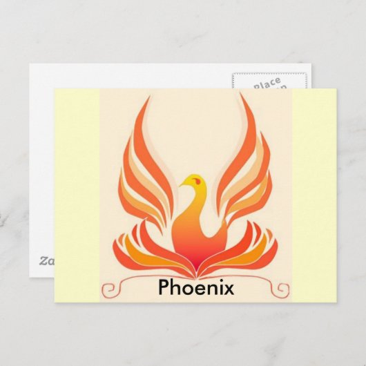 Phoenix Postkarte (Vorne/Hinten)