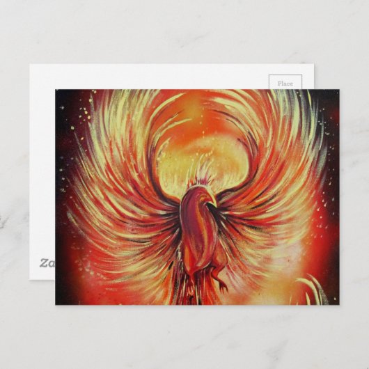 Phoenix Postkarte (Vorne/Hinten)