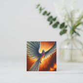 Phoenix Quadratische Visitenkarte (Stehend Vorderseite)
