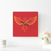 Phoenix Quadratische Wanduhr (Zuhause)