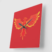 Phoenix Quadratische Wanduhr (Winkel)