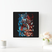 Phoenix Quadratische Wanduhr (Zuhause)