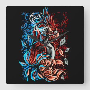 Phoenix Quadratische Wanduhr