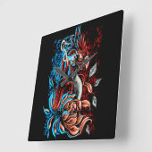 Phoenix Quadratische Wanduhr (Winkel)