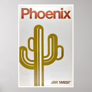 Phoenix-Reisewandbild Arizona-Kunst Amerika-Druck Poster