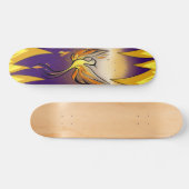 Phoenix Rise – Minimal Flame Skateboard (Horizontal)