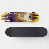 Phoenix Rise – Minimal Flame Skateboard (Horizontal)