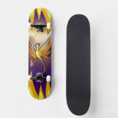 Phoenix Rise – Minimal Flame Skateboard (Vorderseite)