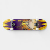 Phoenix Rise – Minimal Flame Skateboard (Horizontal)